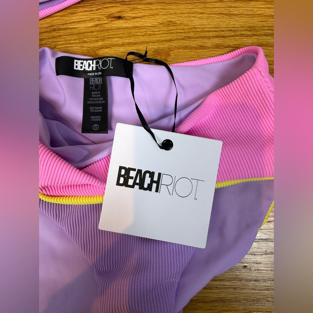 Beach Riot Joyce One Piece Sublime Spring Colorblock- Size Small - Picture 14 of 16